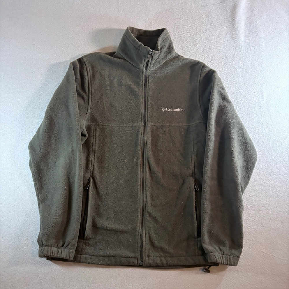 Columbia Mens Steens Mountain Full Zip Fleece Jacket Olive Green Small